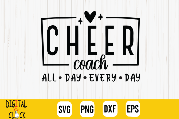 Cheer Coach Cheer Mom Team Cheerleader Graphics and T-Shirt Designs