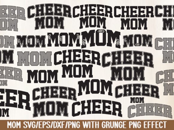 Cheer Mom Jersey Svg Bundle, Mothers Day Graphics and T-Shirt Designs