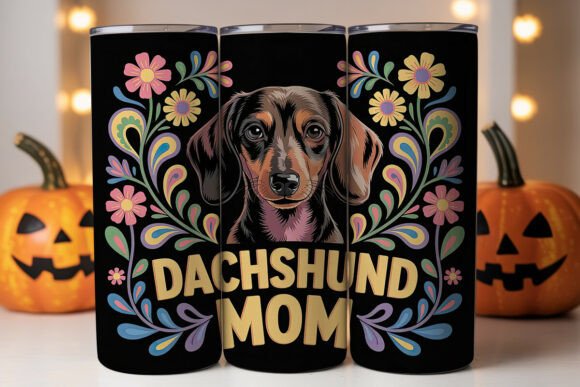 Dachshund Mom 20oz Tumbler Wrap: A Graphic Design Asset Review for Sellers
