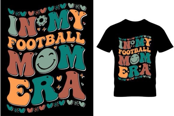 In My Football Mom Era Groovy Key Chain Graphics and T-Shirt Designs Review