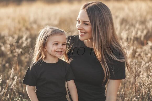 Mom and Little Girl Valentine Mockup Graphics for Product Mockups