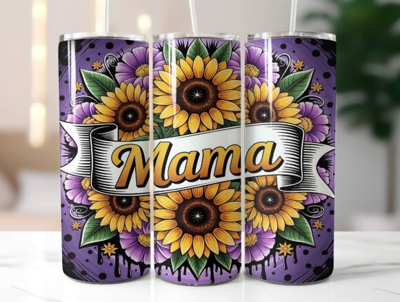 Mom Floral 20oz Tumbler Wrap Sublimation Graphics Review