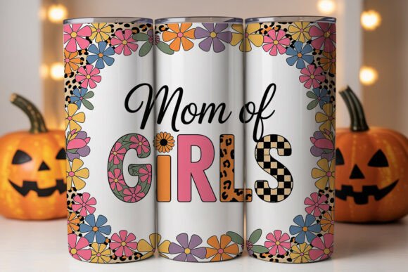 Mom of Girls Floral Leopard Tumbler Wrap Graphics Review