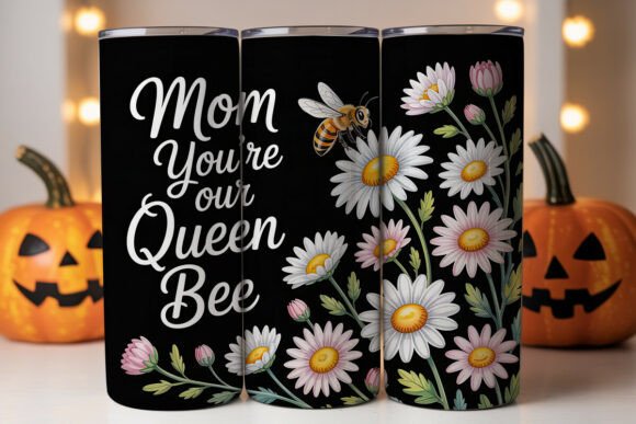 Mom Queen Bee 20oz Tumbler Wrap Graphics Review