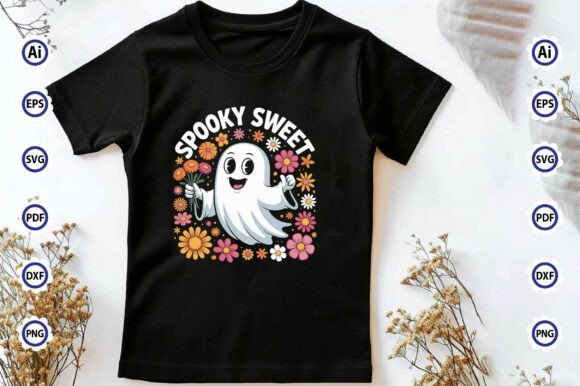 Spooky Sweet PNG T-Shirt Design Graphics Review