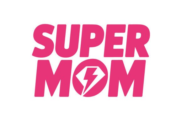 Super Mom T-Shirt Design – Motherhood Hero Graphics and Illustrations