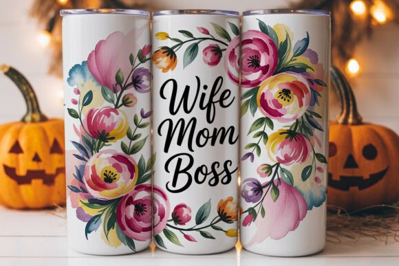 Wife Mom Boss 20oz Tumbler Wrap Graphics Review